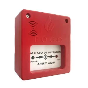 Acionador De Incêndio Sirene 12v/24v Alarme Manual Segurimax